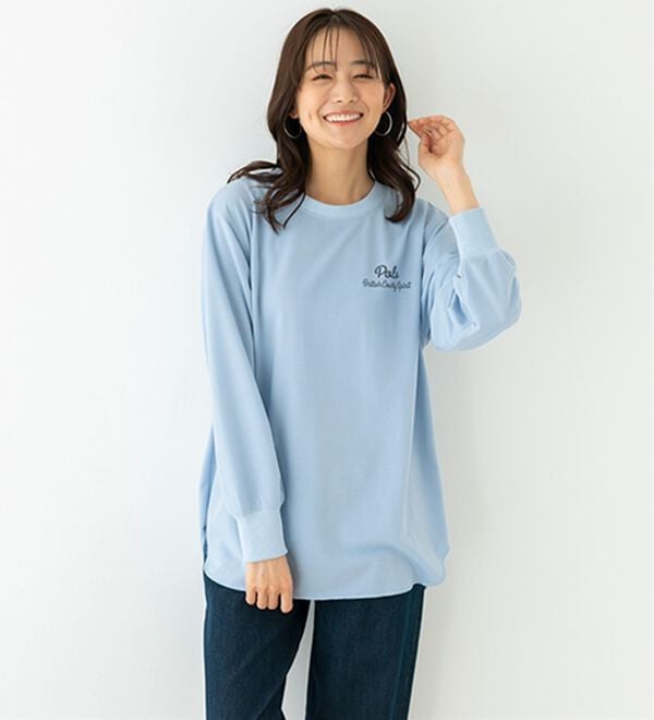 BELLUNA（ベルーナ）の「【ＰＯＬＯ　ＢＣＳ】ミニ裏毛素材デザイントップス（カットソー）」｜詳細画像