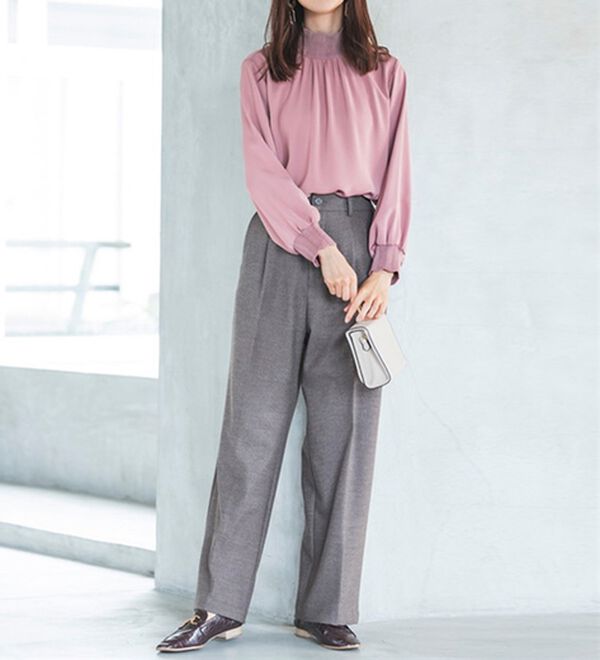 RANAN（ラナン）の「静電気防止・抗菌防臭！キレイ見えにこだわったワイドパンツ（フルレングスパンツ）」｜詳細画像