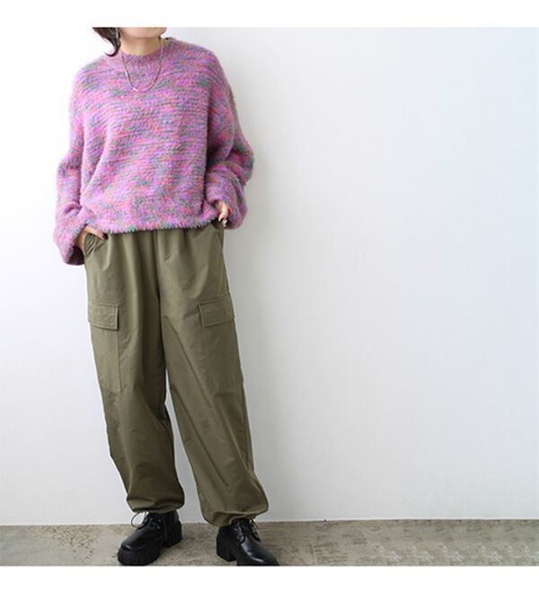 GeeRA（ジーラ）の「裾ドロストカーゴパンツ（フルレングスパンツ）」｜詳細画像