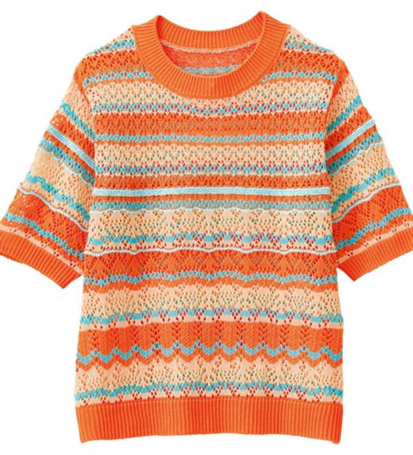 RANAN（ラナン）の「マルチボーダーサマーニット（ニット・セーター）」｜詳細画像