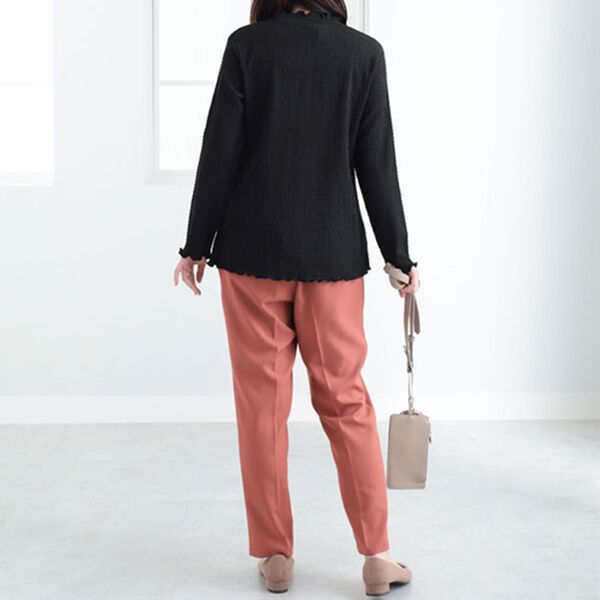 BELLUNA（ベルーナ）の「ジャカード素材ハイネックプルオーバー（カットソー）」｜詳細画像