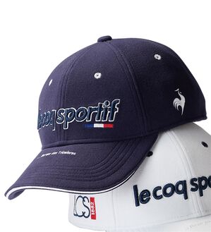 「＜ルコック＞定番ロゴキャップ（メンズ帽子）」｜ネイビー