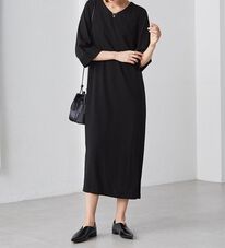 RANAN（ラナン）の「洗える！シンプルロングワンピース（ブラックフォーマル（喪服・礼服））」