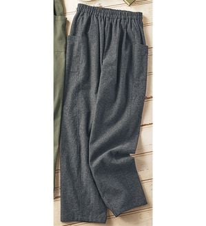 BELLUNA（ベルーナ）の「綿１００％サイドポケットパンツ（フルレングスパンツ）」｜グレー