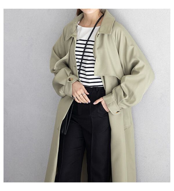 美品✨ LOHEN デザイン 2WAY ロングコート ワンピ ベージュ36 2WAYカラーボリュームスリーブコート - ベルーナ【公式】