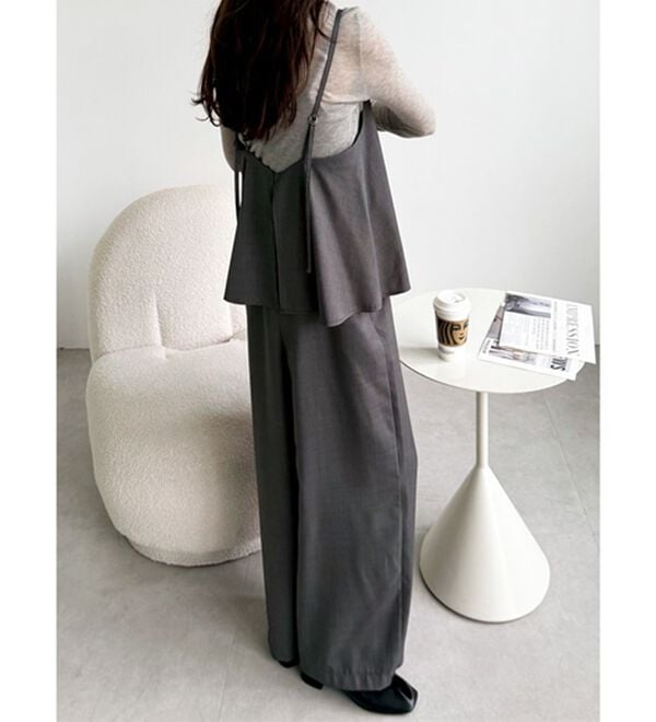 GeeRA（ジーラ）の「セットアップ風キャミソールサロペット（オールインワン）」｜詳細画像