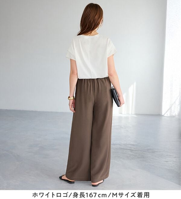 Viola e Viola（ヴィオラ エ ヴィオラ）の「脱普通！すっきり見え大人の上品Ｔシャツ（Tシャツ）」｜詳細画像