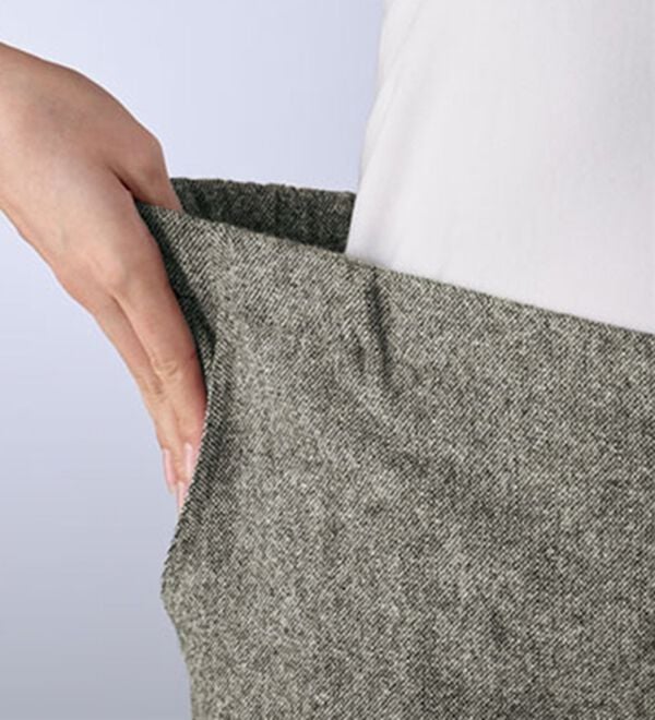 BELLUNA（ベルーナ）の「【尾州】日本製ウール混ワイドパンツ（フルレングスパンツ）」｜詳細画像