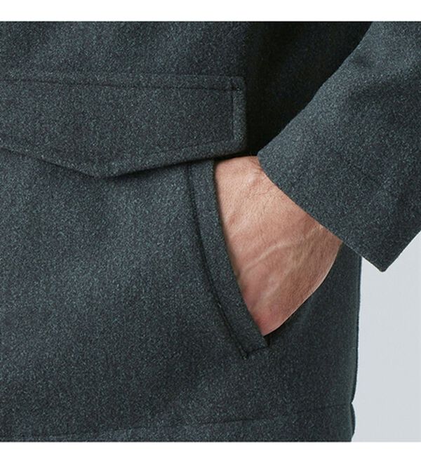 「＜コムルヴァン・オム＞上品ウールライク多ポケットジャケット（メンズジャケット）」｜詳細画像