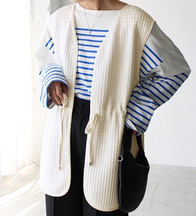 GeeRA（ジーラ）の「前後２ＷＡＹキルティングカットソーベスト（ベスト）」