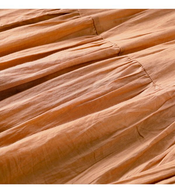 GeeRA（ジーラ）の「コットンボイルワッシャーティアードスカート（ロングスカート）」｜詳細画像