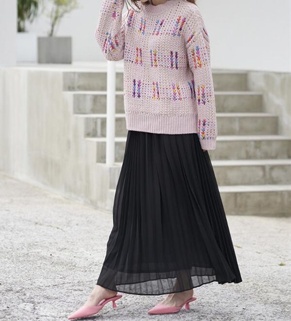 RANAN（ラナン）の「プリーツロングスカート（ロングスカート）」｜詳細画像