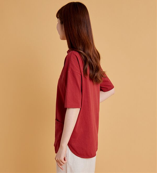 BELLUNA（ベルーナ）の「抗菌防臭綿１００％切替デザインプルオーバー（カットソー）」｜詳細画像