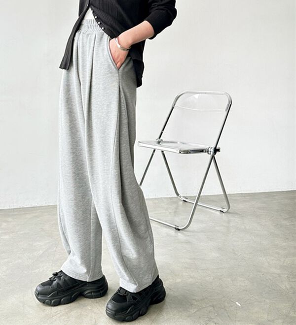 GeeRA（ジーラ）の「サイドタックイージースウェットパンツ（フルレングスパンツ）」｜詳細画像