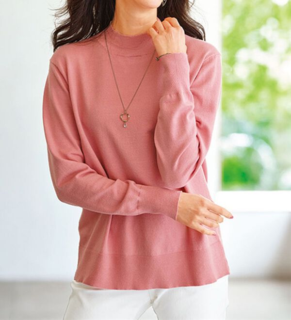 BELLUNA（ベルーナ）の「配色が楽しい！ニットカーデアンサンブル（アンサンブル）」｜詳細画像