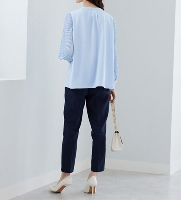 BELLUNA（ベルーナ）の「＜セレモニースタイル＞袖プリーツデザインブラウス（ブラウス）」｜詳細画像