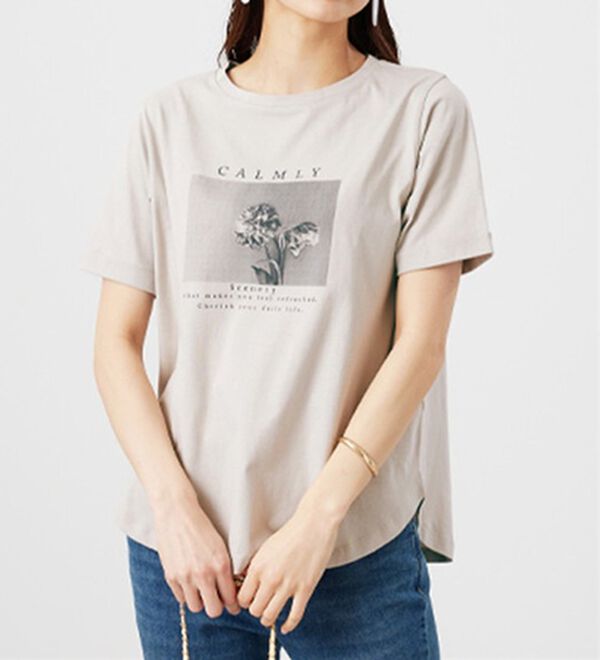 BELLUNA（ベルーナ）の「ヒンヤリ！着映えプリントプルオーバー（カットソー）」｜詳細画像