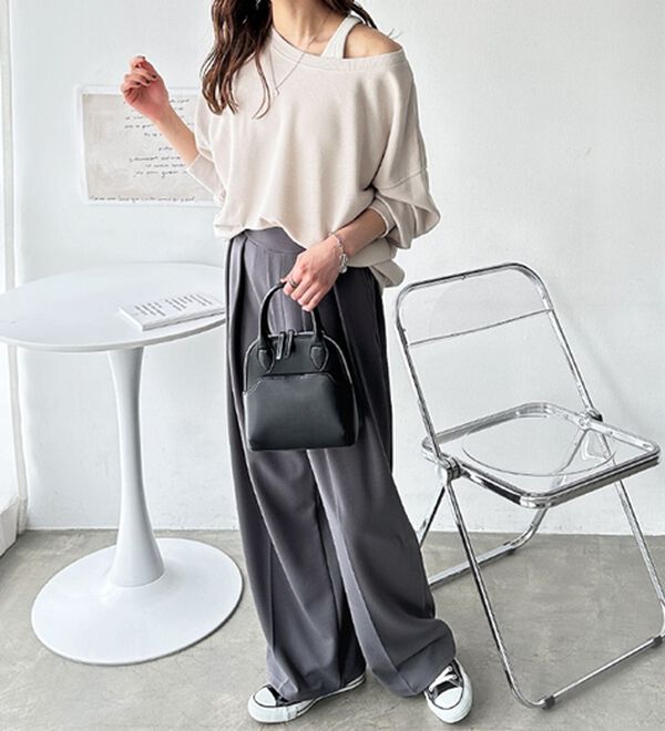 GeeRA（ジーラ）の「着回し自在！柔らか裏毛スウェット（カットソー）」｜詳細画像