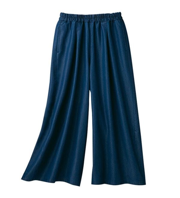 LAVIENNE（ラヴィエンヌ）の「うすかるデニムワイドパンツ（ワイドパンツ・ガウチョ）」｜詳細画像