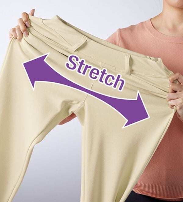 BELLUNA（ベルーナ）の「【裏起毛有無】ジャストフィットらくらくパンツ（フルレングスパンツ）」｜詳細画像