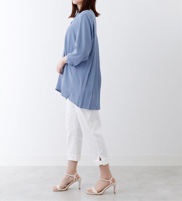 BELLUNA（ベルーナ）の「【新色追加】機能付！バックプリーツチュニック（チュニック）」｜詳細画像