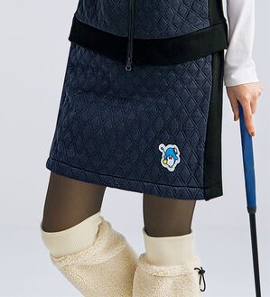 BELLUNA（ベルーナ）の「【タキシードサム】リブ切替キルト風スカート（ミニスカート）」｜詳細画像