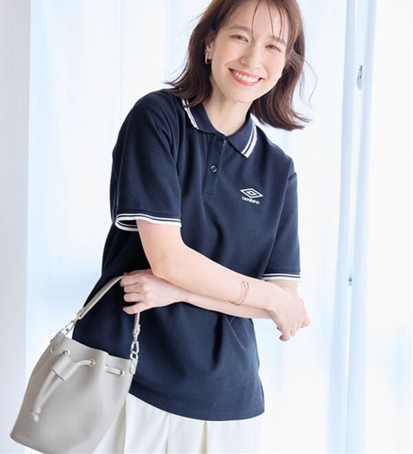 alotta（アロッタ）の「【アンブロ】　配色デザインポロシャツ（ポロシャツ）」｜詳細画像