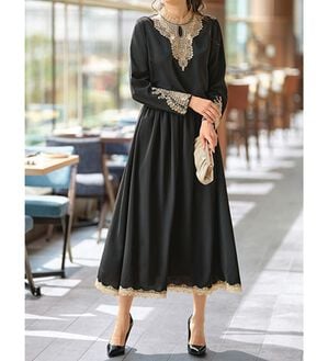 BELLUNA（ベルーナ）の「ケミカルレースセットアップ（セットアップ）」｜黒系