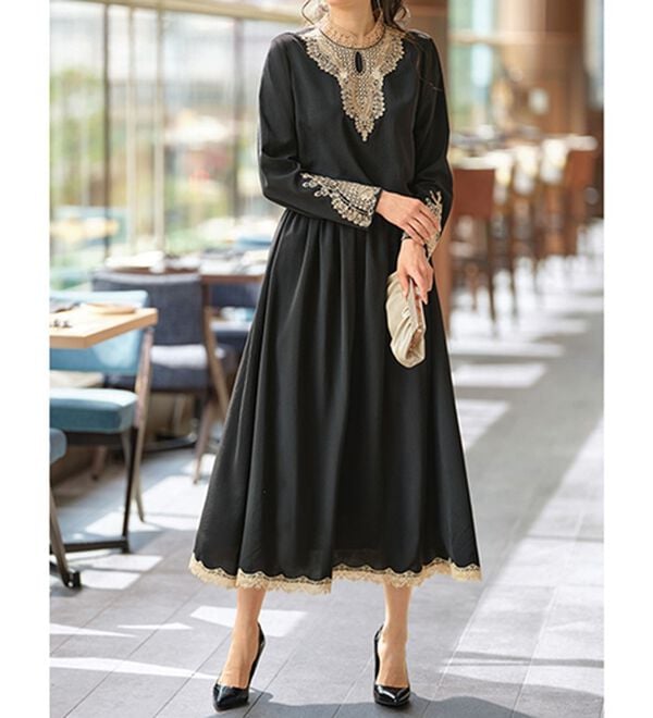 BELLUNA（ベルーナ）の「ケミカルレースセットアップ（セットアップ）」｜黒系