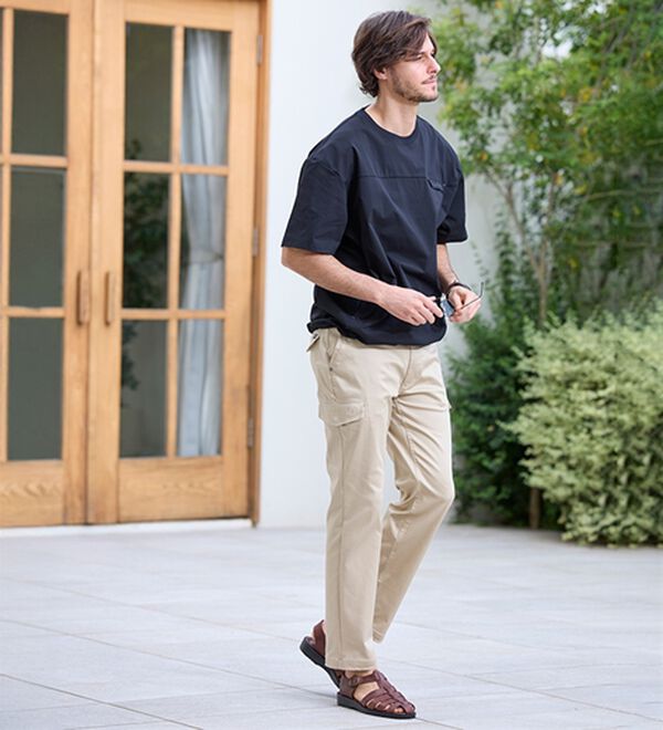 「＜コムルヴァン・オム＞ドライ洗練シルエットＴシャツ（メンズカットソー）」｜詳細画像