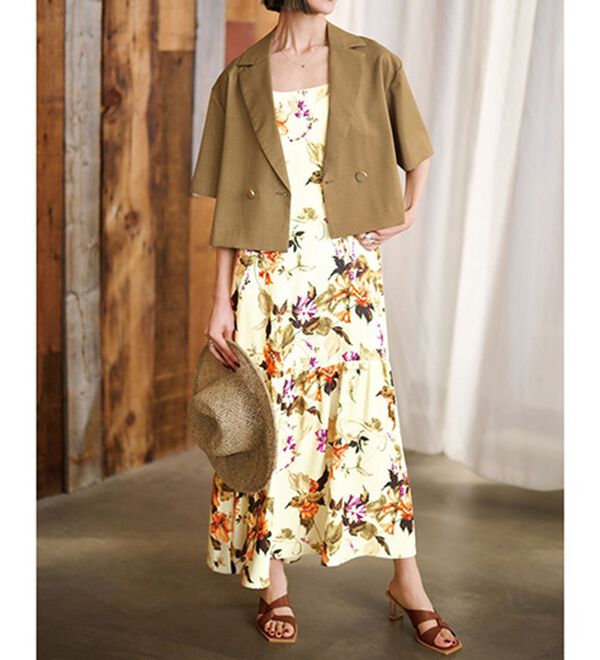 RANAN（ラナン）の「花柄プリントキャミワンピース（プリントワンピース）」｜詳細画像