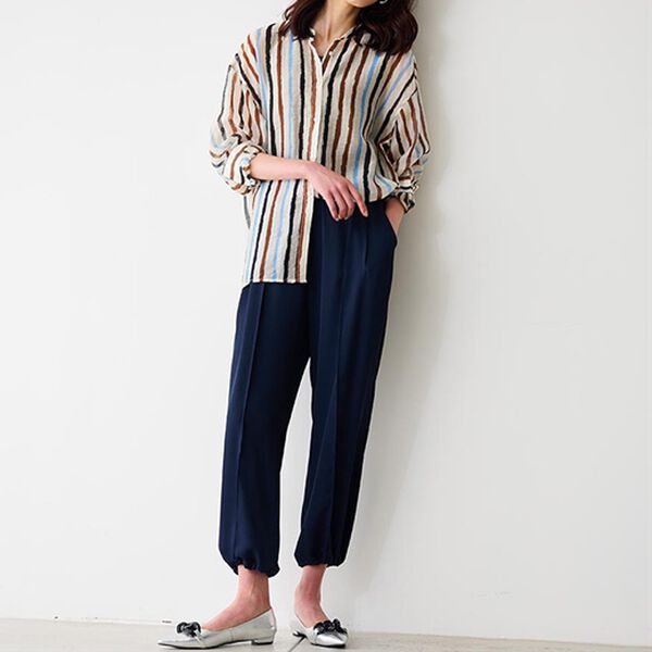 RANAN（ラナン）の「配色ストライプシャツ（シャツ）」｜詳細画像