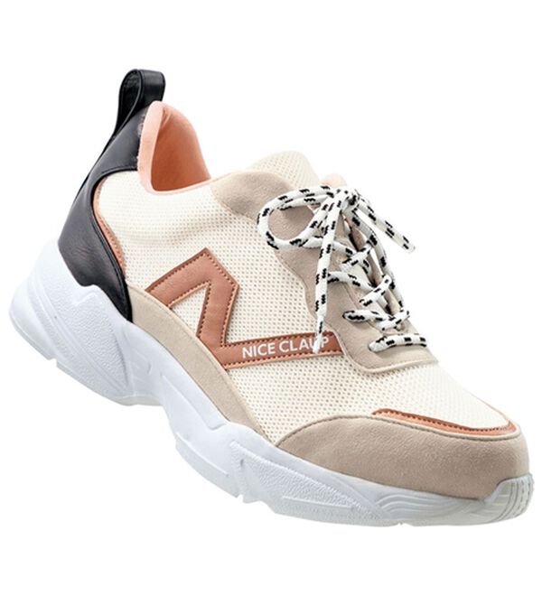 BELLUNA（ベルーナ）の「＜ナイスクラップ＞幅広ダッドソールスニーカー（スニーカー）」｜アイボリー