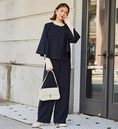 RANAN（ラナン）の「＜２点セット＞フレアージャケットワイドパンツセット（パンツスーツ）」