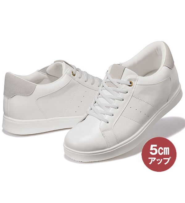 「＜コムルヴァン・オム＞軽量はっ水ヒールアップシューズ（メンズスニーカー）」｜詳細画像