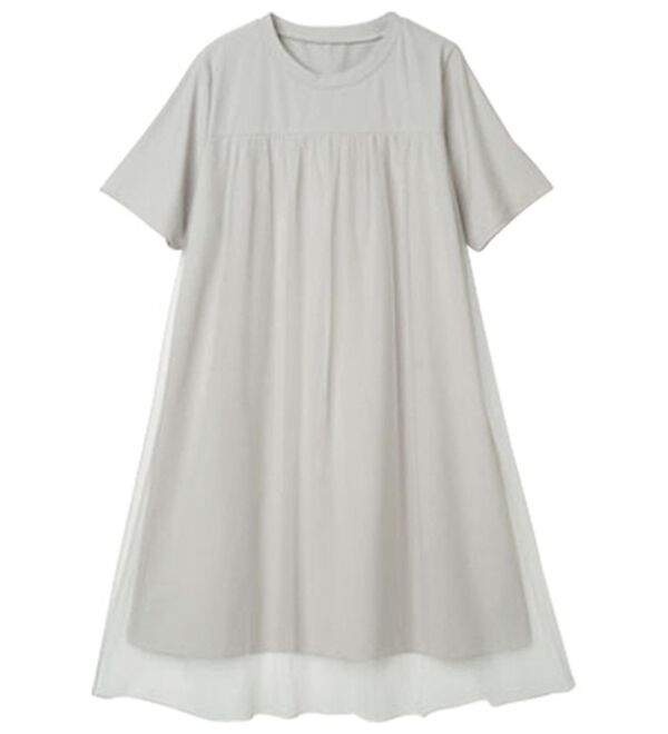 RANAN（ラナン）の「ひんやり！チュールレイヤードチュニックワンピース（チュニックワンピース）」｜詳細画像