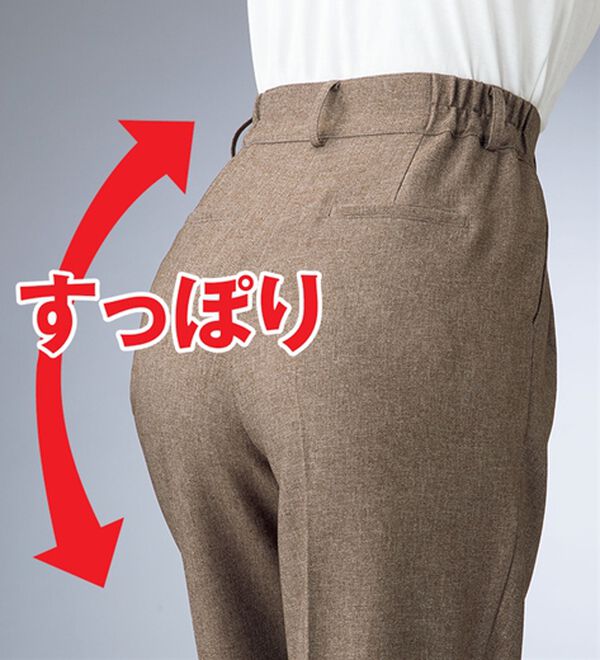 ルフラン（ルフラン）の「こ綺麗でこなれたウールライクパンツ（フルレングスパンツ）」｜詳細画像