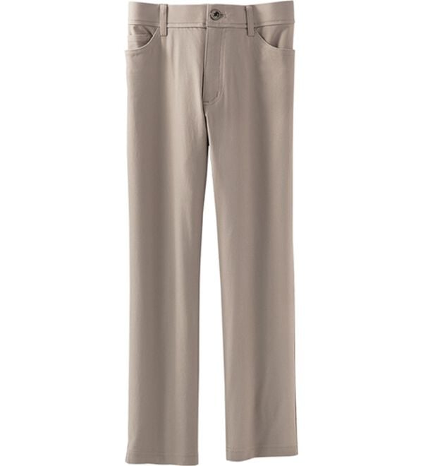 BELLUNA（ベルーナ）の「【イージーケア】ウルトラ美脚ストレッチアンクルパンツ（クロップドパンツ）」｜グレージュ