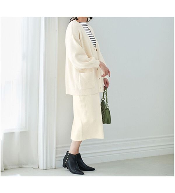 RANAN（ラナン）の「＜４つの機能付＞ニットタイトスカート（ロングスカート）」｜詳細画像