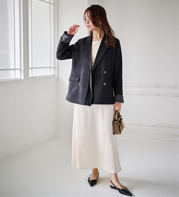 RANAN（ラナン）の「レイヤードデザインダブルジャケット（テーラードジャケット）」｜詳細画像