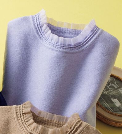 ルフラン（ルフラン）の「顔まわりで彩る＊デザイン衿ニット（ニット・セーター）」