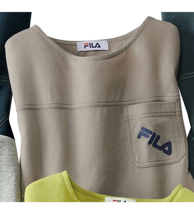 ルフラン（ルフラン）の「＜ＦＩＬＡ＞ステッチデザインＴシャツ（Tシャツ）」