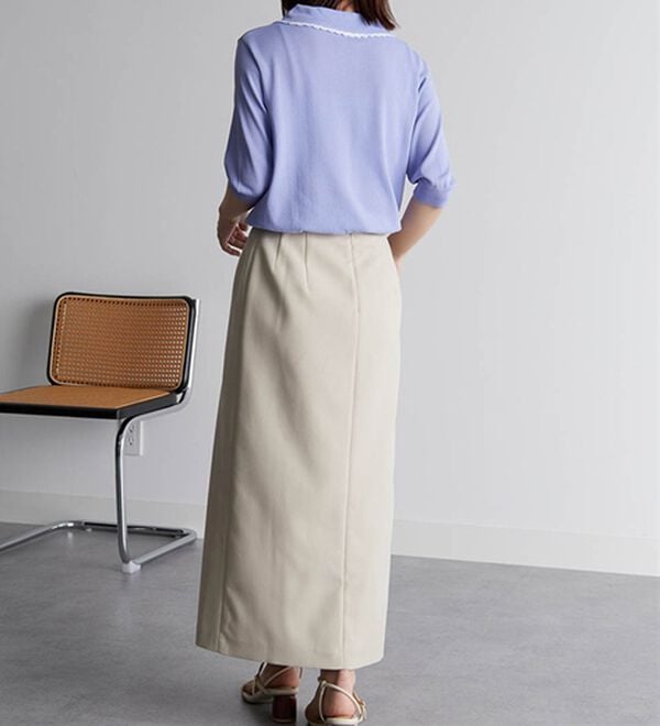 CADUNE 衿レースラガーニット CADUNE（カデュネ）の「ラガーシャツ（ニット/セーター）」 - WEAR