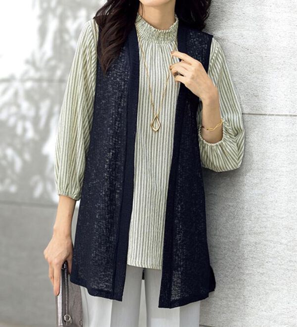 ルフラン（ルフラン）の「ジャカードプルオーバーベストアンサンブル（アンサンブル）」｜詳細画像