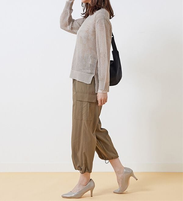 BELLUNA（ベルーナ）の「ラメメッシュニットプルオーバー（ニット・セーター）」｜詳細画像