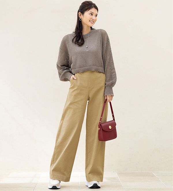 ルフラン（ルフラン）の「  ＜リュクスガーゼ＞セミワイドパンツ（ワイドパンツ・ガウチョ）」｜詳細画像