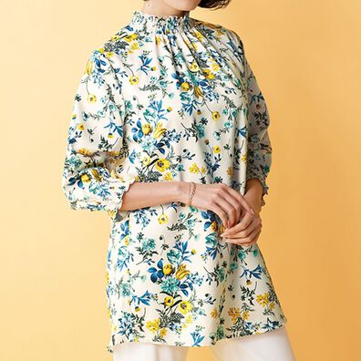 BELLUNA（ベルーナ）の「＜トランスファーテックス＞プリントブラウス（ブラウス）」