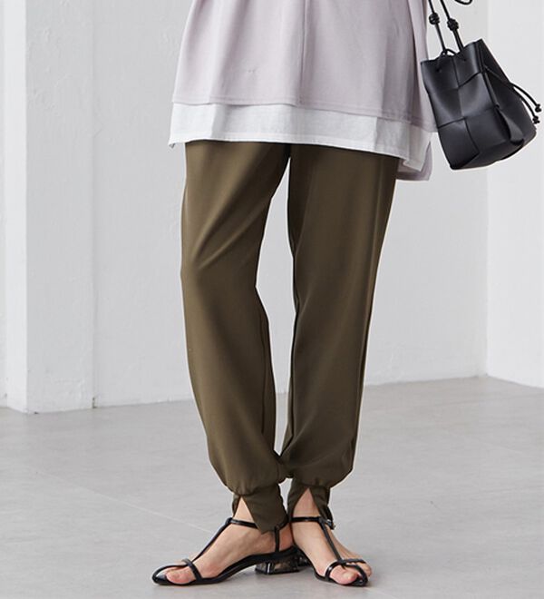 RANAN（ラナン）の「機能付き！裾スリットパンツ（フルレングスパンツ）」｜詳細画像