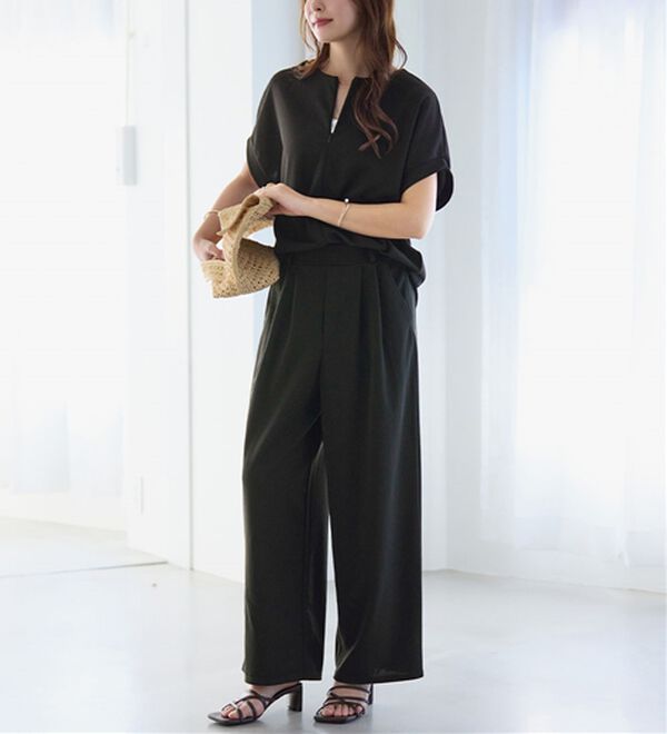 alotta（アロッタ）の「ジップ使いセットアップ（ブラウススーツ）」｜詳細画像