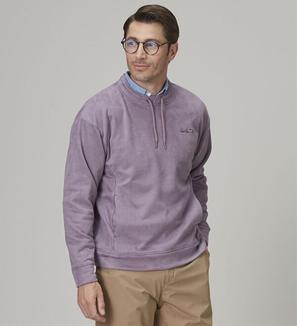 「＜アーノルド　パーマー＞パーカー風スエードトレーナー（メンズトレーナー）」｜詳細画像